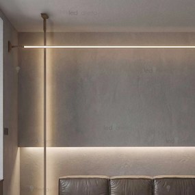 Profilo Sospeso STARLINE Corten 25m per strisce LED con Banda e fissaggio Variante Lunghezza 25 Metri