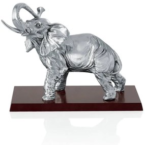 Statua “Elefante” su base legno h.30cm