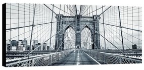 Stampa su tela Zoom Brooklyn grigio, multicolore 140 x 70 cm