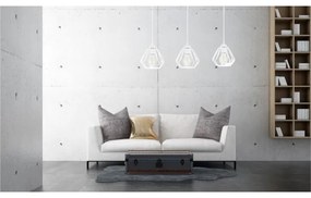 Lampadario a sospensione con filo CEED 3xE27/60W/230V bianco