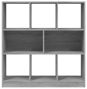 Libreria grigio sonoma 97,5x29,5x100 cm in legno multistrato