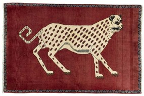 Gabbeh Tappeto 90 x 140 Rosso (Iran) Annodato A Mano