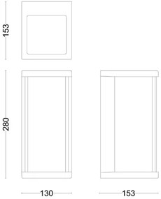 Philips - Applique a LED da esterno ULYZO LED/12W/230V IP44
