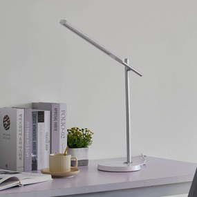 Lindby Valtorin lampada LED da scrivania, bianco