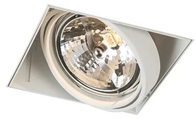 Faretto da incasso bianco AR111 orientabile e girevole senza cornice - Oneon