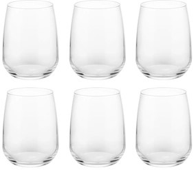 Set 6 bicchieri acqua Io Vino in vetro cristallo