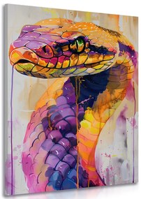 Stampa su tela – Serpente con imitazione di pittura