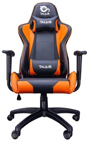 Sedia Gaming Talius Gecko V2 Nero Arancio Nero/Arancione