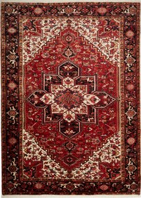 Heriz Tappeto persiano 300 x 220 Blu (Iran) Annodato A Mano