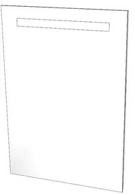Specchio Plane rettangolare 62.2 x 95 cm