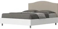 Letto Matrimoniale 160x190 cm con Rete Grace Tortora