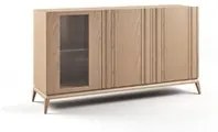 Madia credenza moderna in legno massello 3 ante 185x49x99 - Mobili 2G