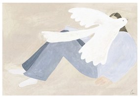 Poster 70x50 cm Bright Bird – Clara Schicketanz – The Poster Club