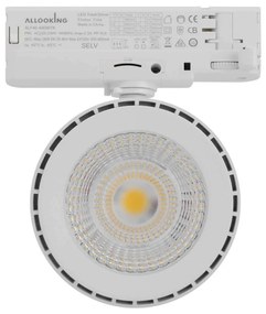 Faro LED 36W Slim per Binario Trifase Orientabile 60° Bianco CCT Bianco Variabile Colore Bianco Variabile CCT