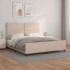 Giroletto Con Testiera Cappuccino 180x200 Cm İn Similpelle /