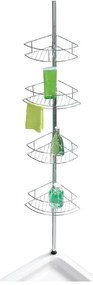 Mensola telescopica angolare per bagno in acciaio inox in argento lucido Dolcedo - Wenko
