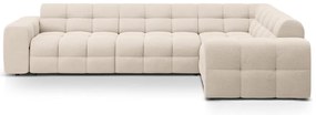 Divano angolare beige (con penisola a destra/a L) Kendal – Micadoni