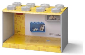 Mensola a muro grigia per bambini Brick 8 - LEGO®