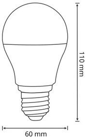 Lampadina LED con sensore di movimento e crepuscolare A60 E27/8W/230V 3000K