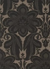 Little Greene Carta da parati Albemarle Street - Charcoal