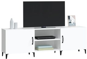 Mobile porta tv bianco 150x30x50 cm in legno multistrato