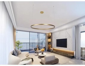 Lampadario a sospensione con filo LED dimmerabile LED/55W/230V 3000-6500K + telecomando