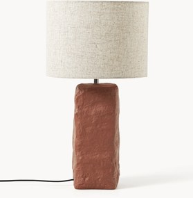 Lampada da tavolo grande con base in cemento Kiri