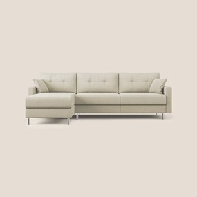 Megan divano letto angolare in microfibra smacchiabile T11