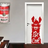 BE COOL - Adesivo murale wall sticker in vinile 55x145 cm Colore: Rosso