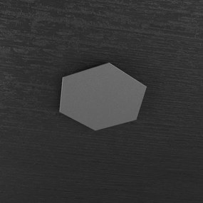 Hexagon applique-plafoniera decorativo grigio antracite 1142-1d-ga