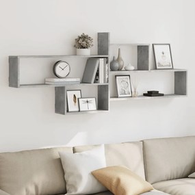 Mensola A Parete Grigio Cemento 167,5x18x68 Cm İn Truciolato /