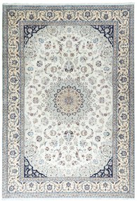 Nain Tappeto 210x310 Beige (Iran) Annodato A Mano