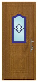 Portoncino d'ingresso 30012 L 90 x H 210 cm in PVC rovere Sonoma, apertura spingere a sinistra, falso telaio non incluso