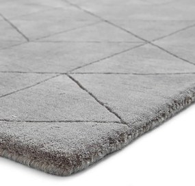 Tappeto di lana grigio, 150 x 230 cm Kasbah - Think Rugs