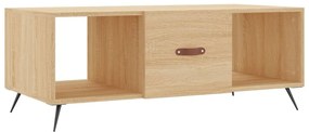 Tavolino da Salotto Rovere Sonoma 102x50x40cm Legno Multistrato