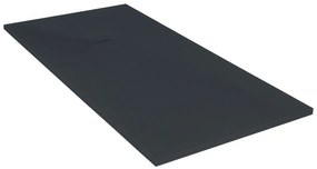 Piatto doccia MOLDCOM COMPOSITES in resina Cosmos Stone nero L 80 x L 180 x H 4 cm opaco