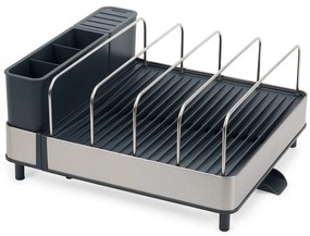 Scolapiatti in metallo blu-argento Extend - Joseph Joseph