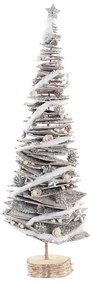 Albero di Natale DKD Home Decor Naturale Betulla Nevoso 34 x 34 x 102 cm