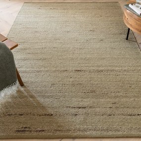 Tappeto kaki double-face e tessuto a mano in misto lana 160x230 cm Birkdale Pistachio - Asiatic Carpets