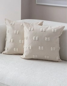 Federe decorative in set 2 pz 43x43 cm Tuffet – Mioli Decor