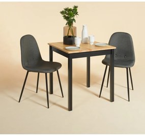 Set di 2 sedie da pranzo grigio scuro Lissy - Bonami Essentials