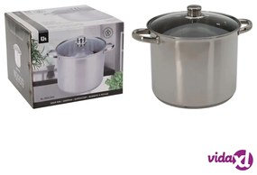 Excellent Houseware Casseruola con Coperchio 9 L in Acciaio Inox