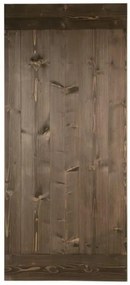 Anta per porta scorrevole Smooth in legno massello ebano L 96 x H 215 cm sp.45 mm reversibile
