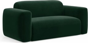 Divano verde scuro con rivestimento in velluto 180 cm Strino – Cosmopolitan Design