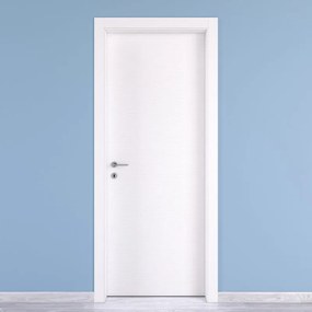 Porta interna a battente Kent in legno colore bianco, L 80 x H 210 cm, apertura reversibile
