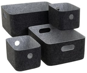 Set di cesti in tessuto 4 pz 36x27x16 cm – Casa Selección