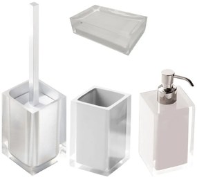 Set di accessori da bagno bianco