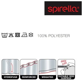 Tenda per doccia 180x200 cm Primo – Spirella