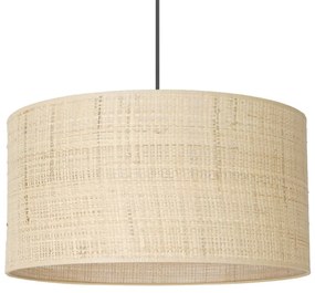 Lampadario a sospensione con filo RATTAN 1xE27/60W/230V diametro 40 cm rattan