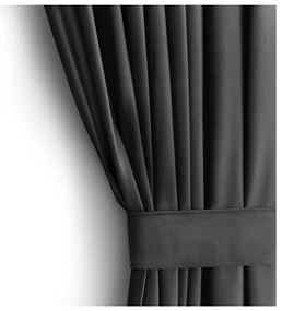 Tenda parzialmente oscurante grigia in velluto 140x270 cm – Restilo